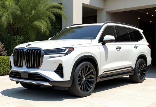 Luxurious white SUV vehicle parked outdoors