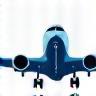 Icon representing an airplane for airport transfers
